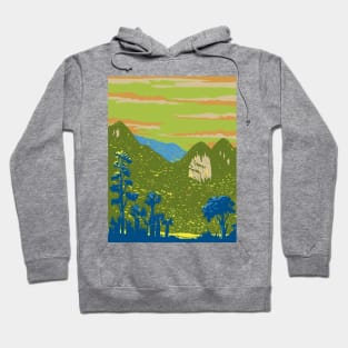 Xuan Son National Park in Phu Tho Province Vietnam WPA Art Deco Poster Hoodie